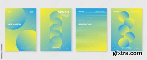 Abstract Gradient Background Vector Set 6xAI