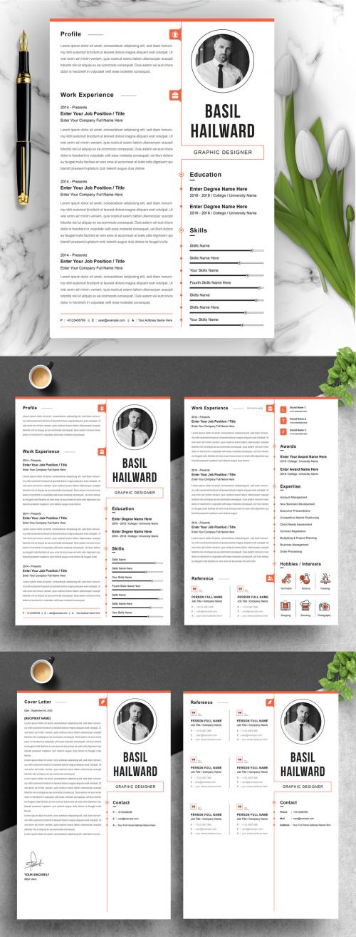 Clean and Professional Resume CV Templates