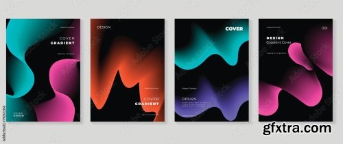 Abstract Gradient Background Vector Set 6xAI