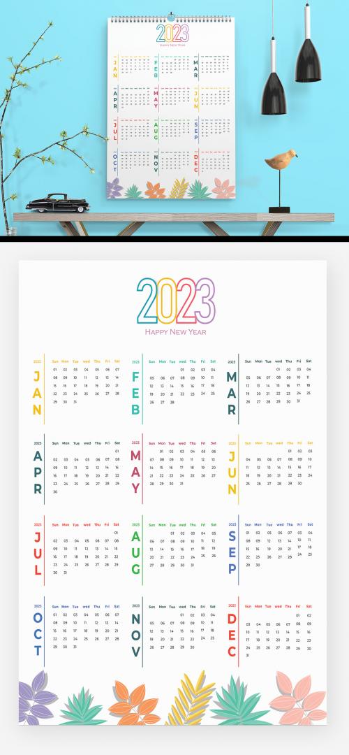 2023 Calendar Design Layout