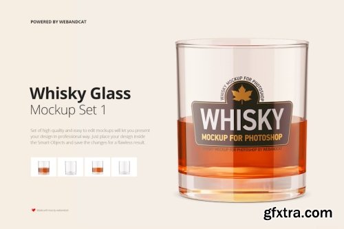 Whiskey Bottle Mockup Collections 13xPSD