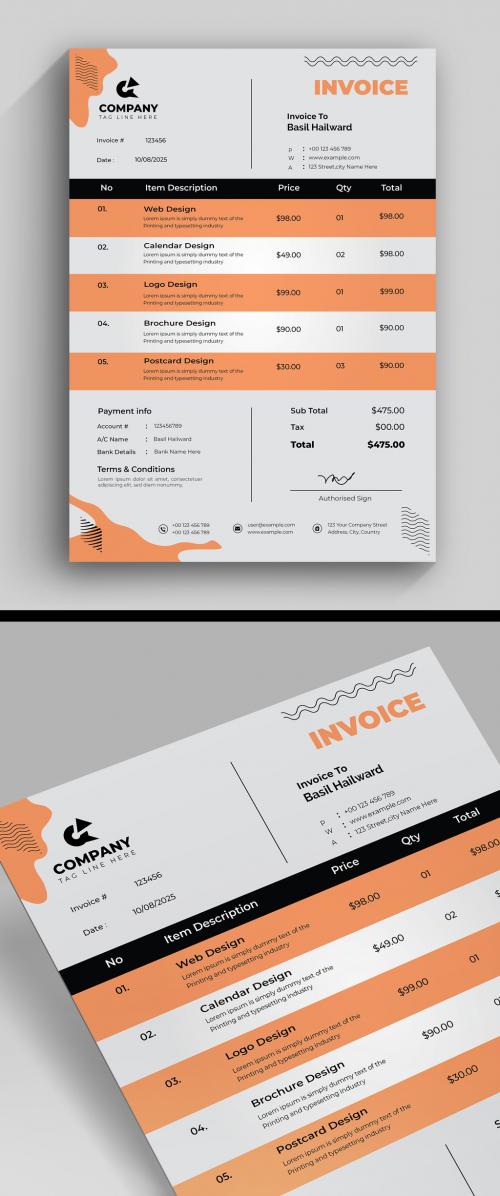 Minimal Invoice Layout