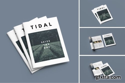 Brochure and Magazine Cover Mockup Collections 9xPSD