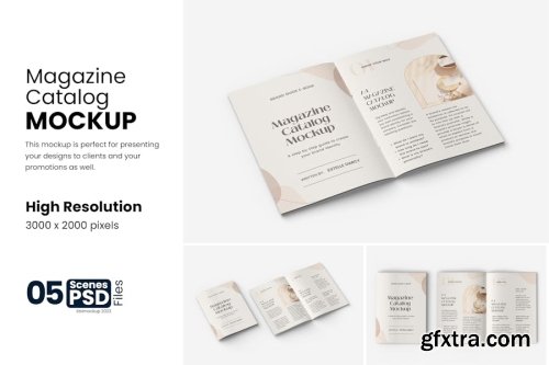 Brochure and Magazine Cover Mockup Collections 9xPSD