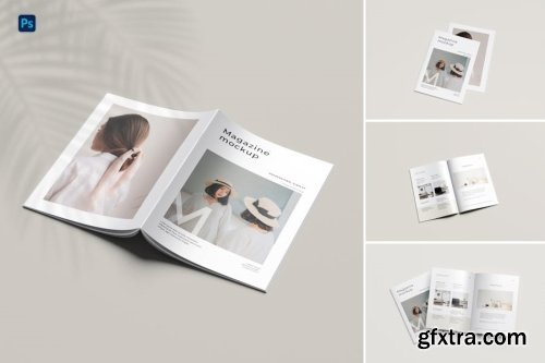 Brochure and Magazine Cover Mockup Collections 9xPSD