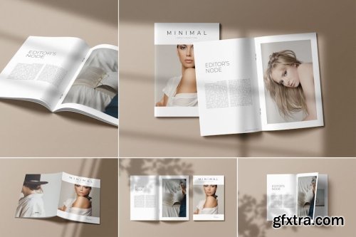 Brochure and Magazine Cover Mockup Collections 9xPSD