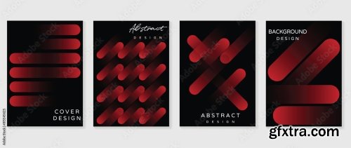 Abstract Gradient Poster Background Vector Set 6xAI