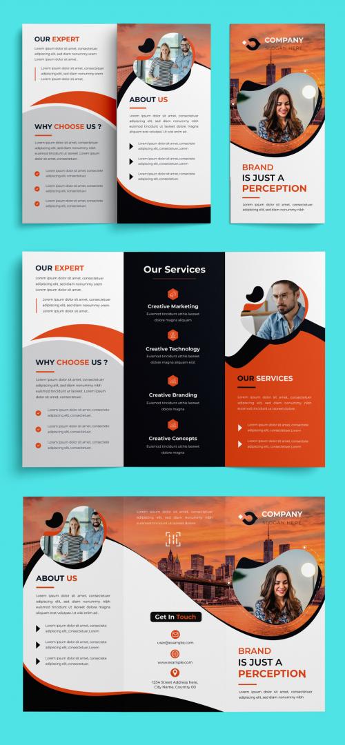 Tri Fold Brochure Template for Corporate Business