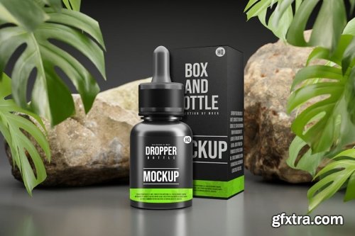 Dropper With Box Mockup Collections 15xPSD