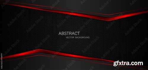 Abstract Red Steel Mesh Background With Red Glowing Lines With Free Space For Design 6xAI