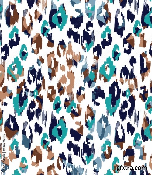 Leopard Pattern Colorful Design 6xAI