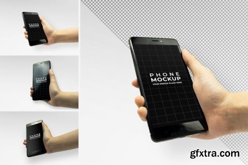 Holding Phone Mockup Collections 11xPSD