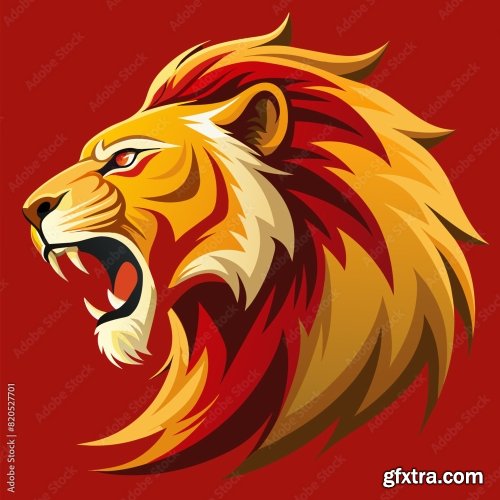 Lion Logo 6xSVG