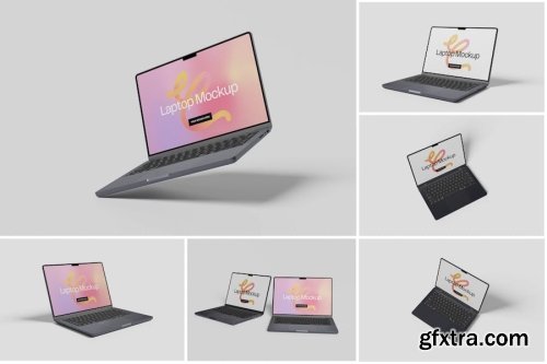 Laptop Mockup Collections #2 12xPSD