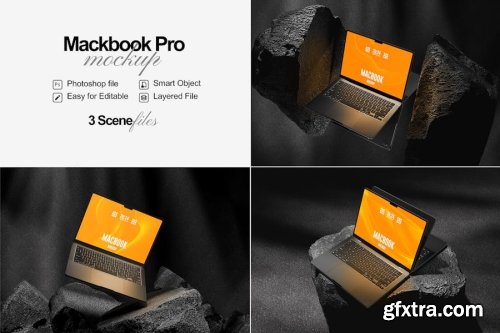 Laptop Mockup Collections 12xPSD