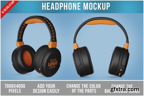 Headphone mockup Collections 11xPSD