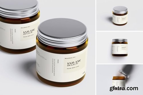 Jam Jar Mockups Collections 11xPSD