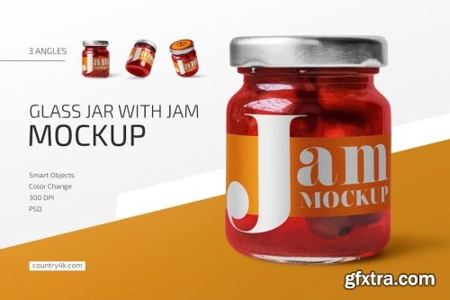 Jam Jar Mockups Collections 11xPSD