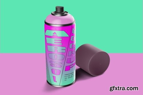 Hair Spray Bottle Mockup Collections 14xPSD