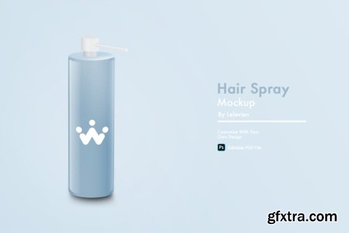 Hair Spray Bottle Mockup Collections 14xPSD