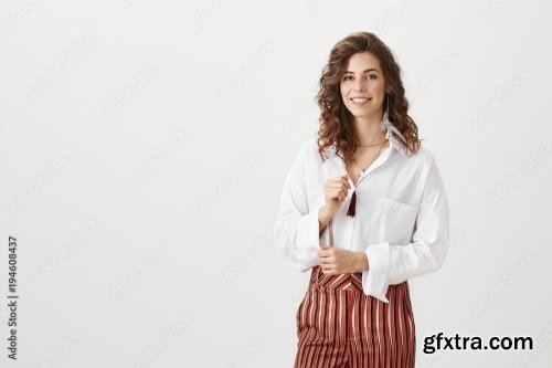 Cute Happy European Woman 6xJPEG