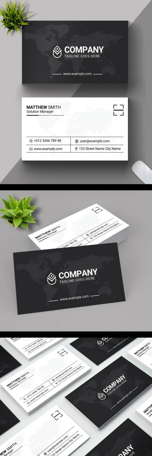 Minimal Individual Business Card Layout