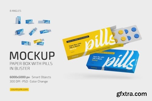 Pills Mockup Collections 14xPSD