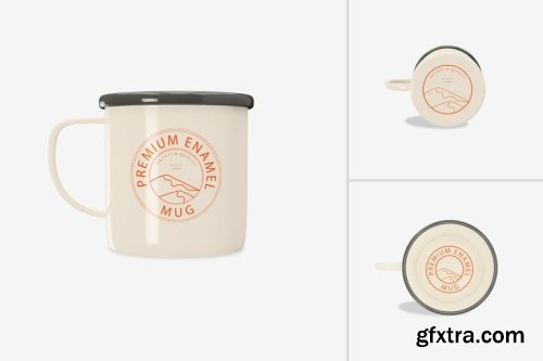 Enamel Mug Mockup Collections 12xPSD