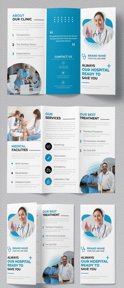 Tri Fold Business Brochure Layout