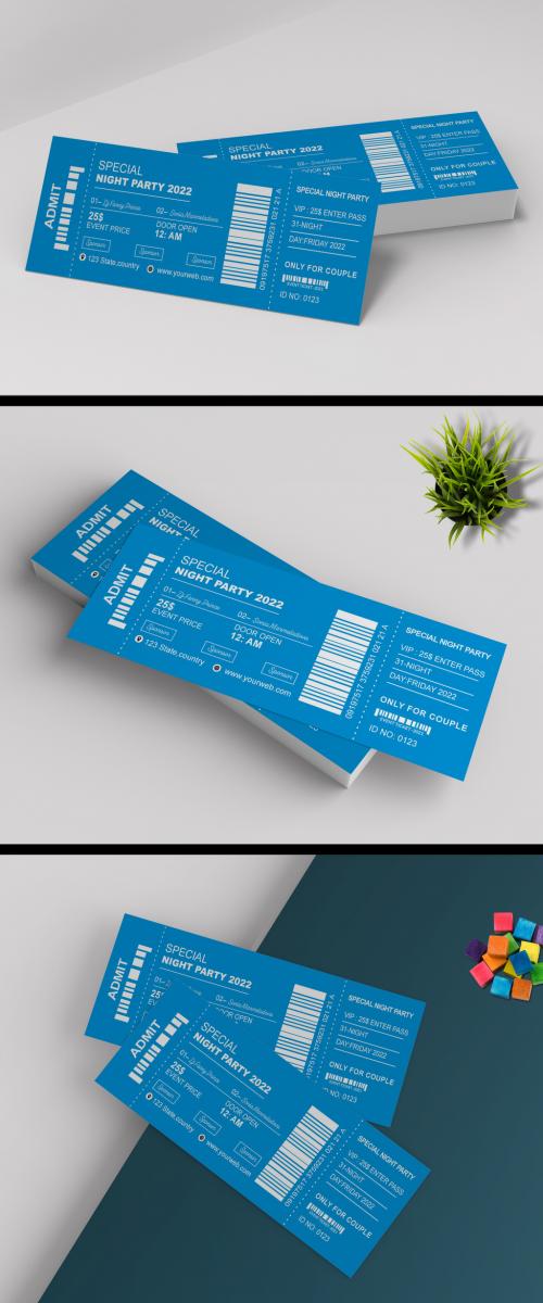 Event Ticket Template Design