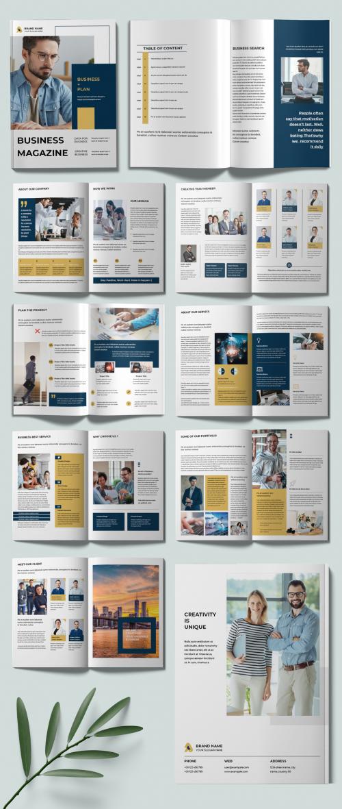 Business Magazine Template Design