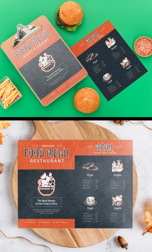 Restaurant Food Menu Layout