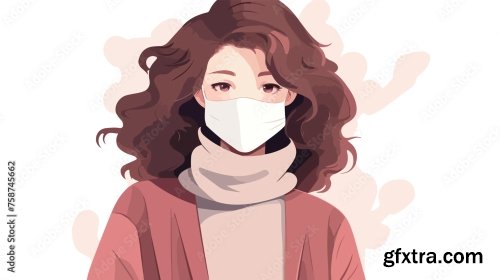 Young Woman Suffering From Allergy 6xAI