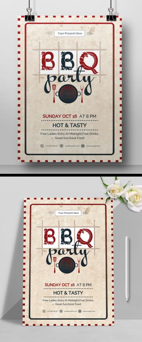 Creative BBQ Flyer Layout