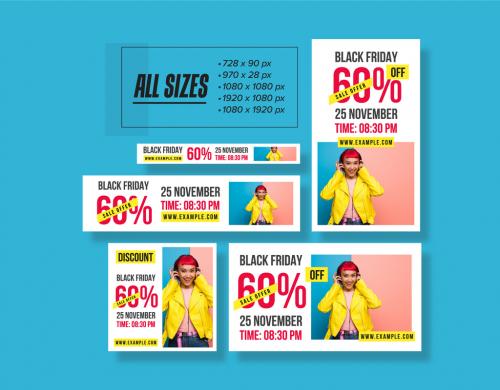 Black Friday Sale Banner Pack Design Template