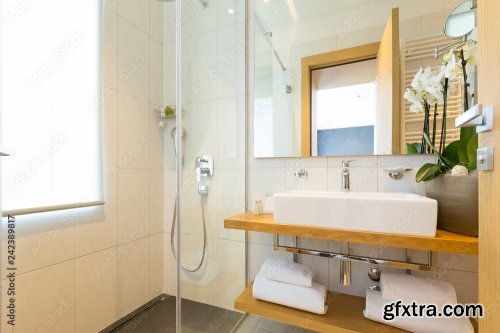 Interior Of A Modern Hotel Bathroom 6xJPEG