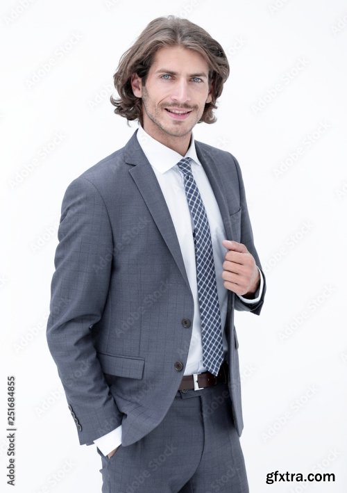 Stylish Young Man In Suit And Tie 6xJPEG