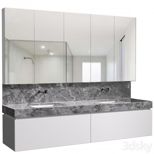 Bathroom Cabinets with washbasins in modern style. Bathroom furniture.Bathroom Sink Cabinets