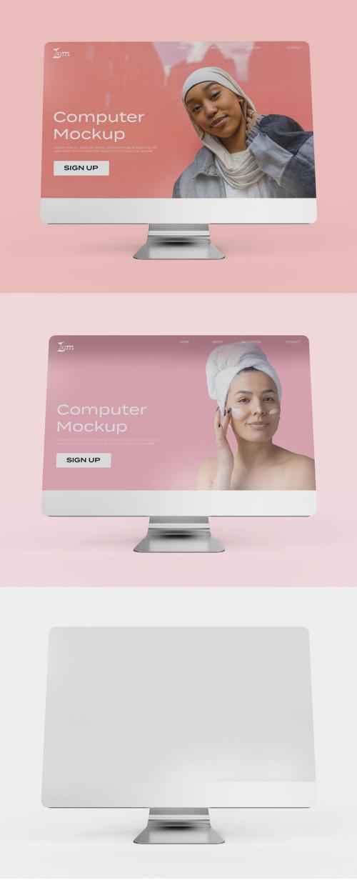 Computer Monitor Screen Mockup