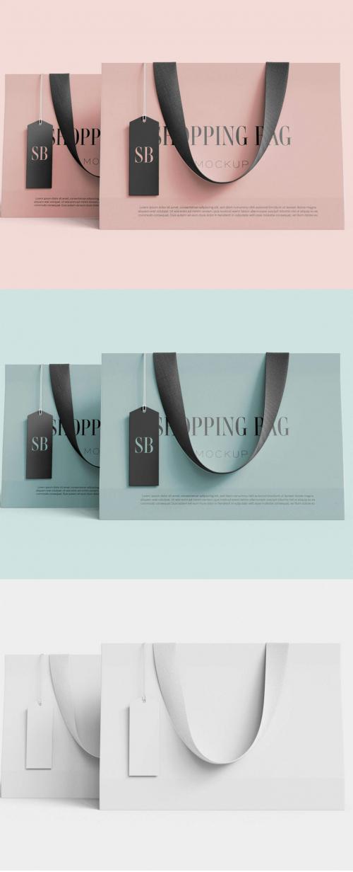 Two Bag with Label Mockup