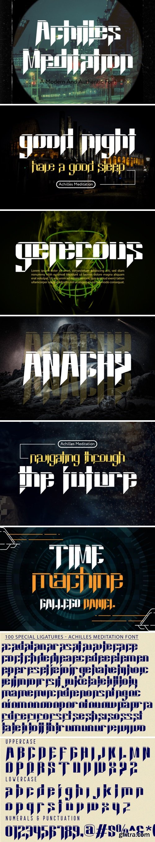 Achilles Meditation Font