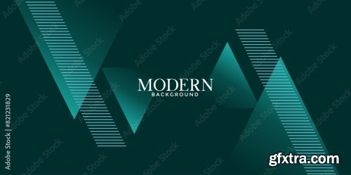 Dark Green Abstract Background 6xAI