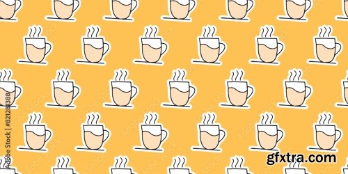 Cupcake Seamless Pattern 6xAI