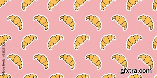 Cupcake Seamless Pattern 6xAI