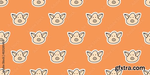 Animal Seamless Pattern 6xAI