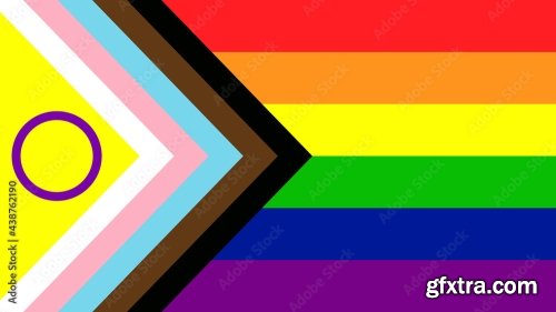 Lgbtq Pride Flag Vector Retro Style 6xAI