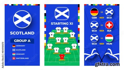 Europe Football 2024 Banner With Group 6xAI