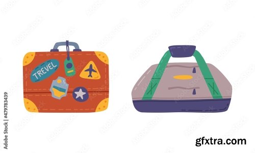 Luggage Bag As Travel 6xAI