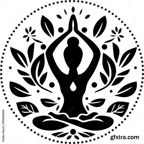 Yoga Meditation In The Lotus Position 6xAI