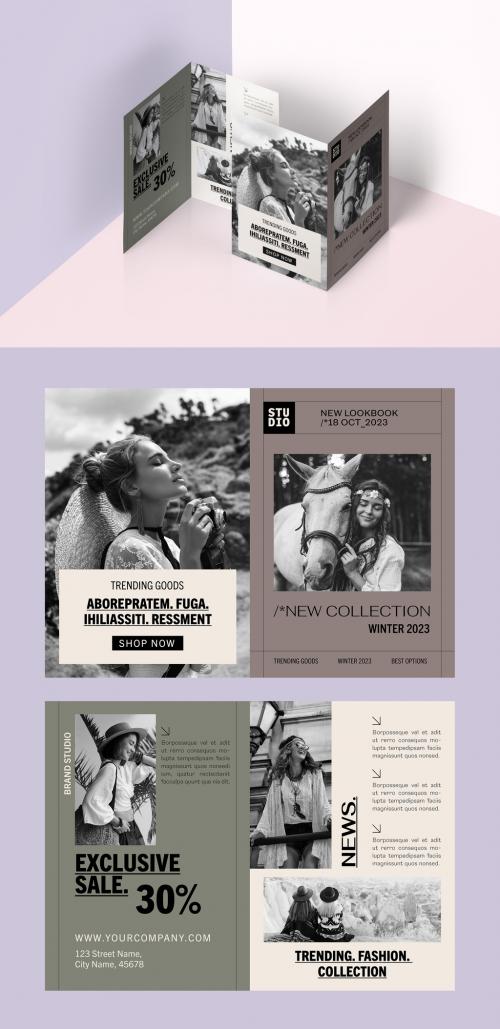 Bi-Fold Business Brochure Layout